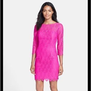 Lilly Pulitzer Hot Pink Lace Dress💗